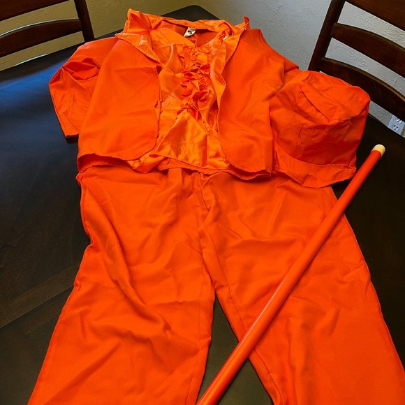 Lloyd Christmas Dumb & Dumber Orange Tuxedo Costume - Picture 3 of 10